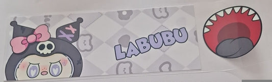 Labubu kuromi 11oz Mug wrap & bottom