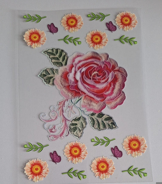 Rose & flowers A5 bookcovers