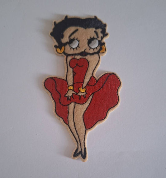Betty boop red Iron on patch