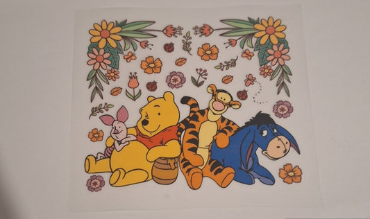 Pooh bear Pocket size heat transfers