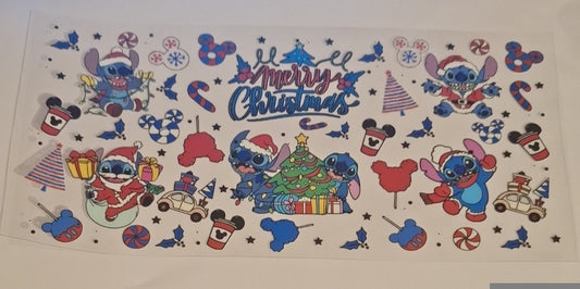 Christmas stitch 16oz libbey cup wrap