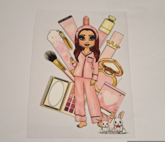 Girl 1 Uvdtf pocket Size Decals