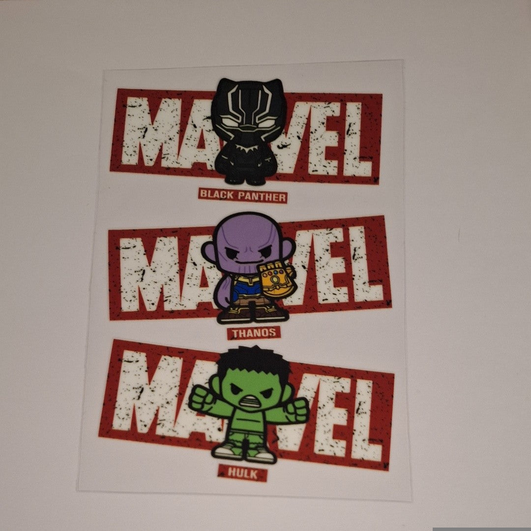 Marvel Characters A6 book covers