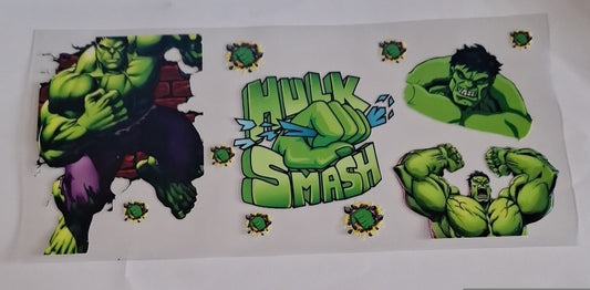 Hulk smash 16oz libbey cup wrap