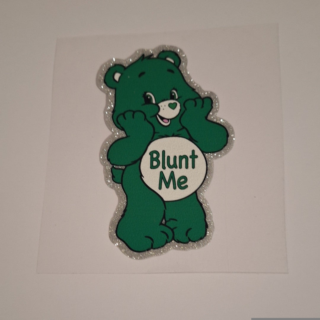 Blunt me bear Glitter Uvdtf decals