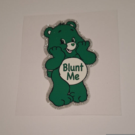 Blunt me bear Glitter Uvdtf decals