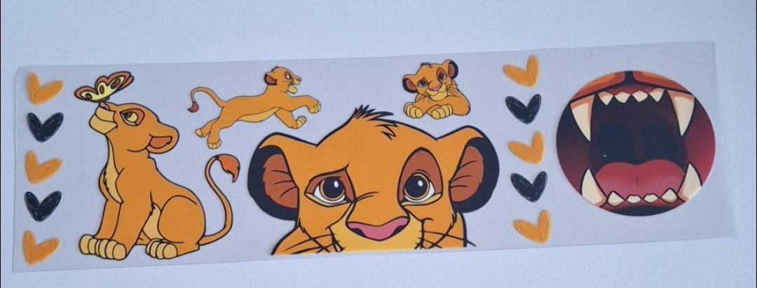 Lion cub 11oz Mug wrap & bottom