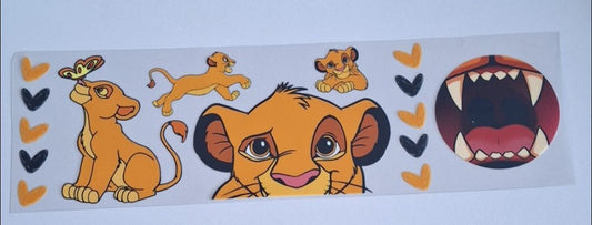 Lion cub 11oz Mug wrap & bottom