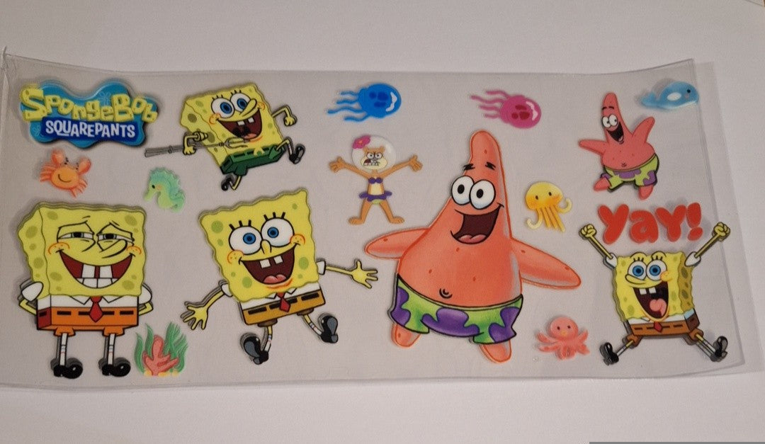 Spongebob squarepants 16oz libbey cup wrap