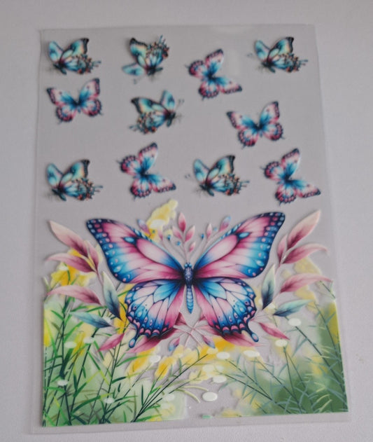 Butterflies & flowers A5 bookcovers