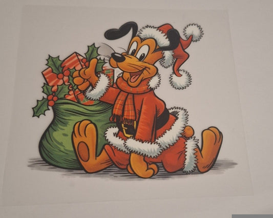 Christmas dog Pocket size heat transfers