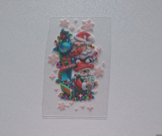 Santa double Motel Keychain Decal