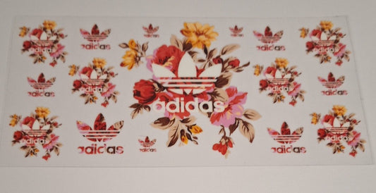 Ad pink floral 16oz libbey cup wrap