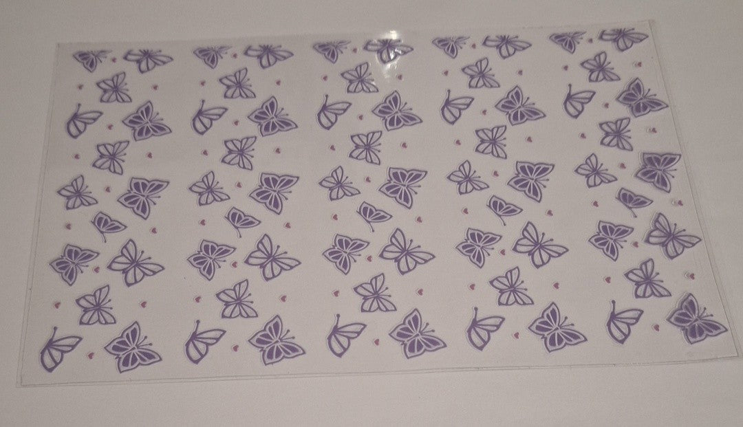 Purple butterflies pen/bookmark wraps