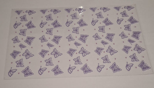 Purple butterflies pen/bookmark wraps