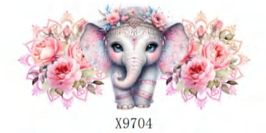 Pink Elephant 16oz Libbey Cup Wrap