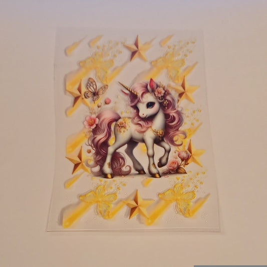 Unicorn & stars A6 book covers