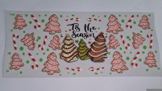 Tis the season 16oz libbey cup wrap