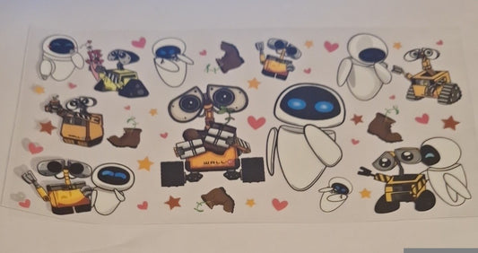 Wall-e 16oz libbey cup wrap