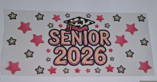 Senior 2026 16oz libbey cup wrap