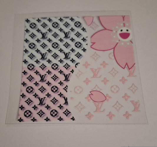 L flower Uvdtf pocket Size Decals