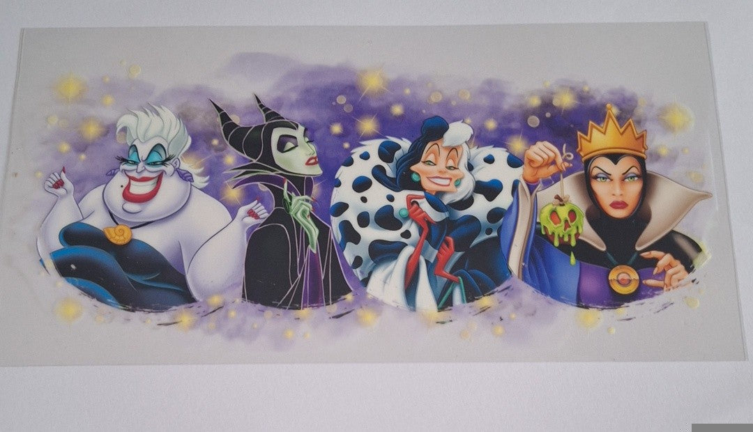 Villians 16oz libbey cup wrap