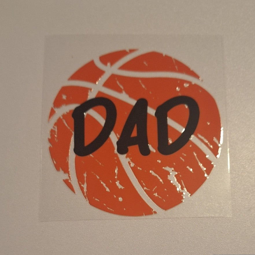 Dad basketball Uvdtf decals