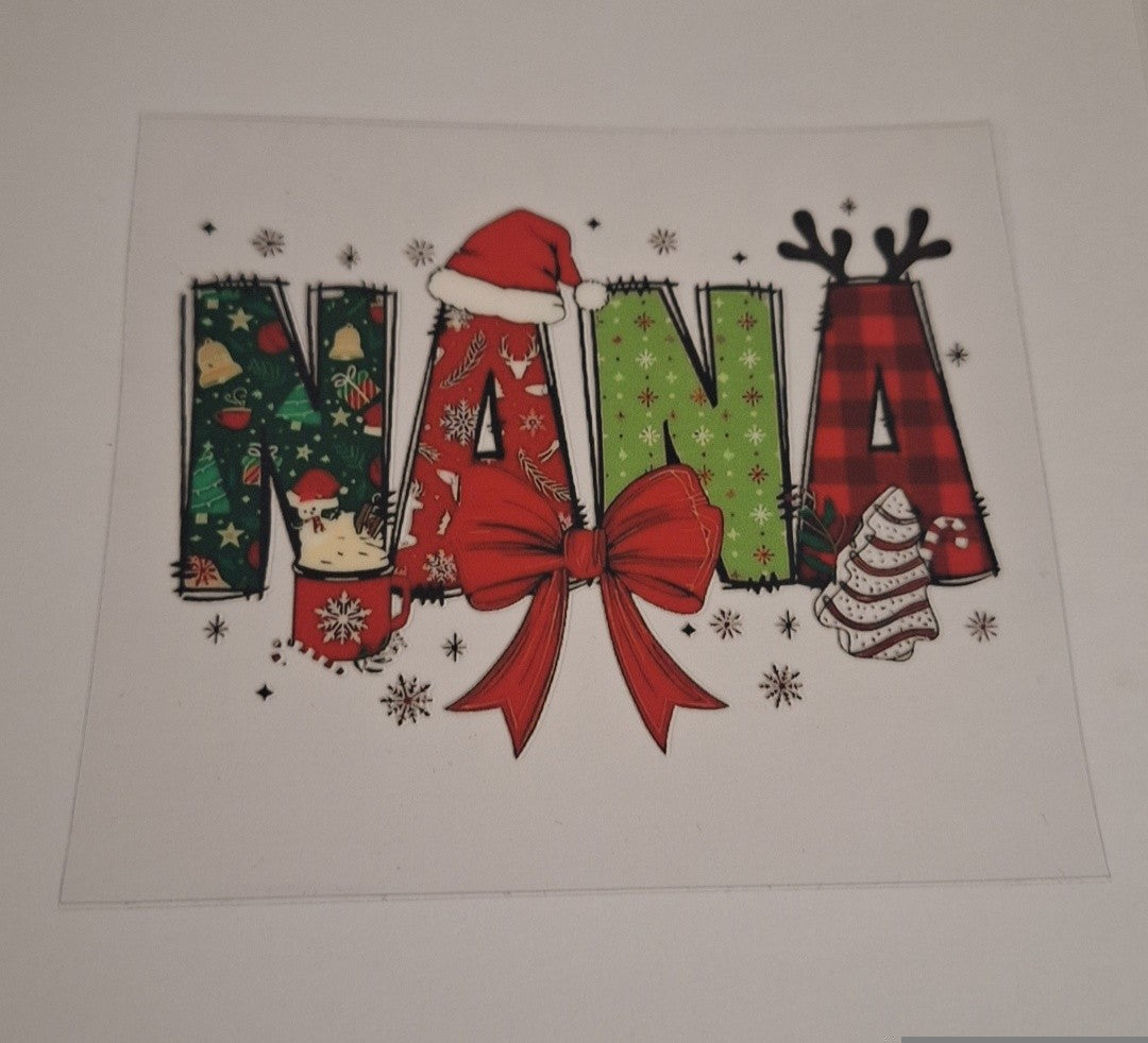 Nana (christmas) Uvdtf pocket Size Decals