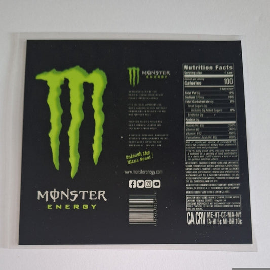 Monster energy Uvdtf pocket Size Decals