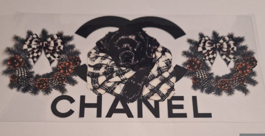 C pup black 16oz libbey cup wrap