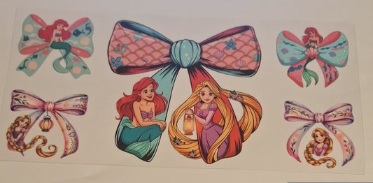 Princesses 16oz libbey cup wrap