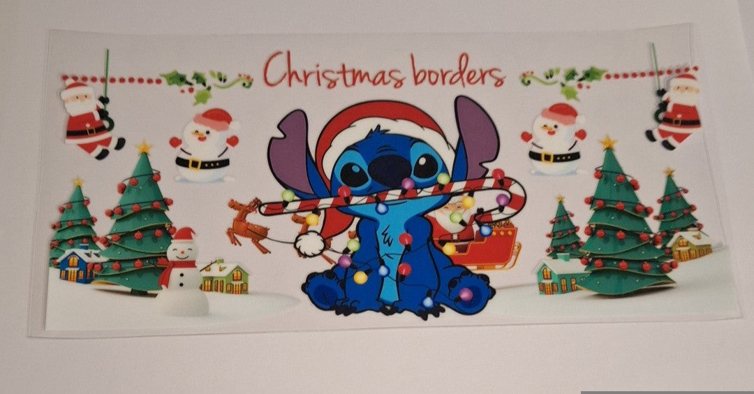 Christmas stitch 16oz libbey cup wrap