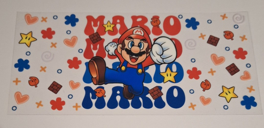 Mario 16oz libbey cup wrap