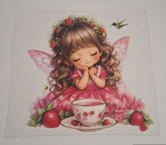 Strawberry fairy girl Uvdtf pocket Size Decals