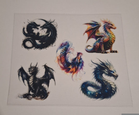 Dragons Uvdtf pocket Size Decals