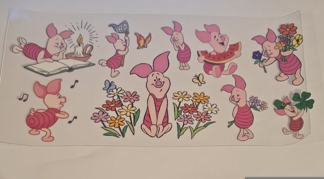 Piglet 16oz libbey cup wrap