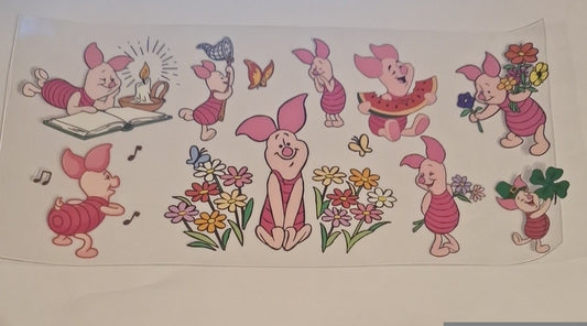 Piglet 16oz libbey cup wrap