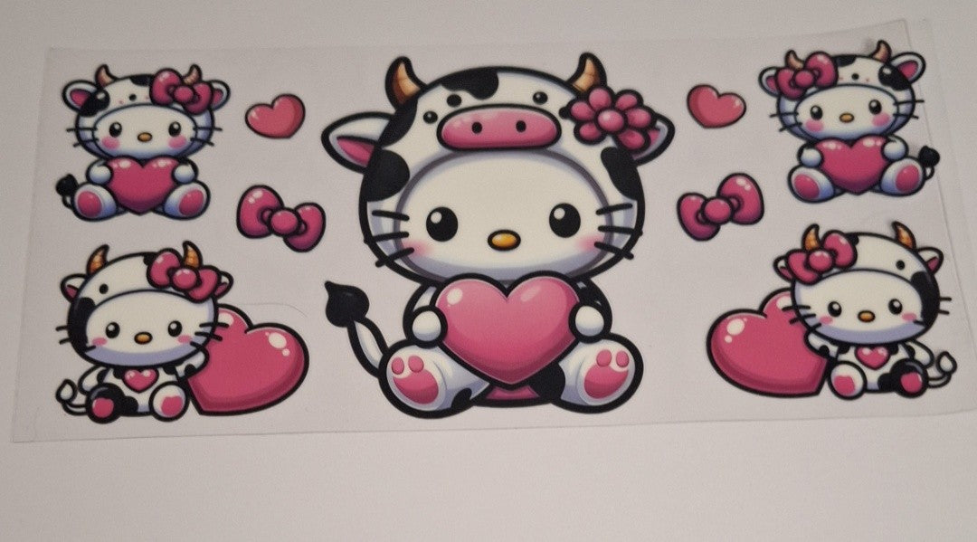 Hk pink heart 16oz libbey cup wrap