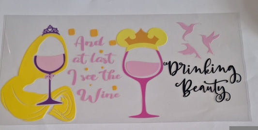 Drinking beauty 16oz libbey cup wrap