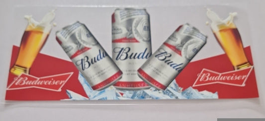 Budweiser cans 16oz Libbey Cup Wrap