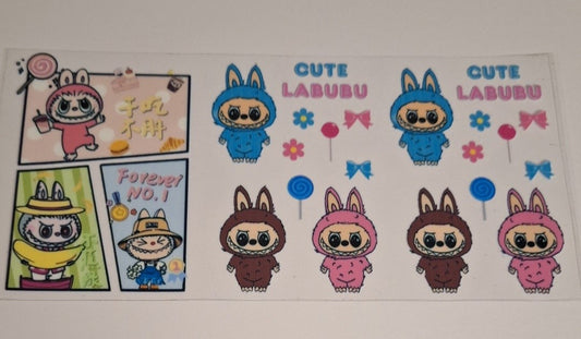 Cute labubu 16oz libbey cup wrap