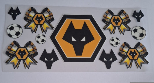 Wolves fc 16oz libbey cup wrap