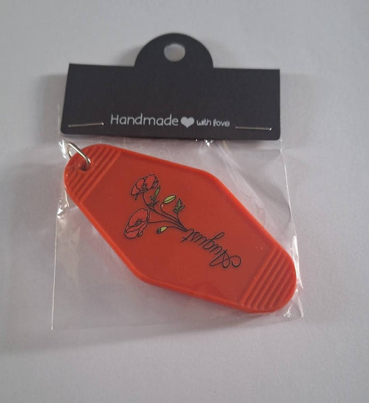 August Month Motel Keychain