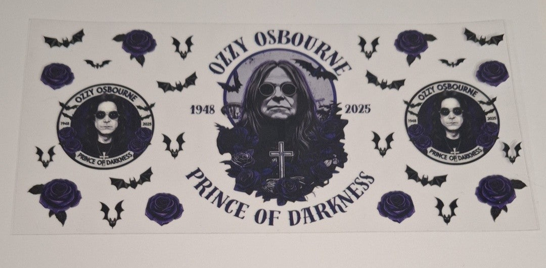 Ozzy 16oz libbey cup wrap