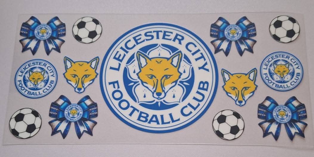 Leicester city 16oz libbey cup wrap
