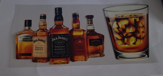 Whiskey & glass 16oz libbey cup wrap