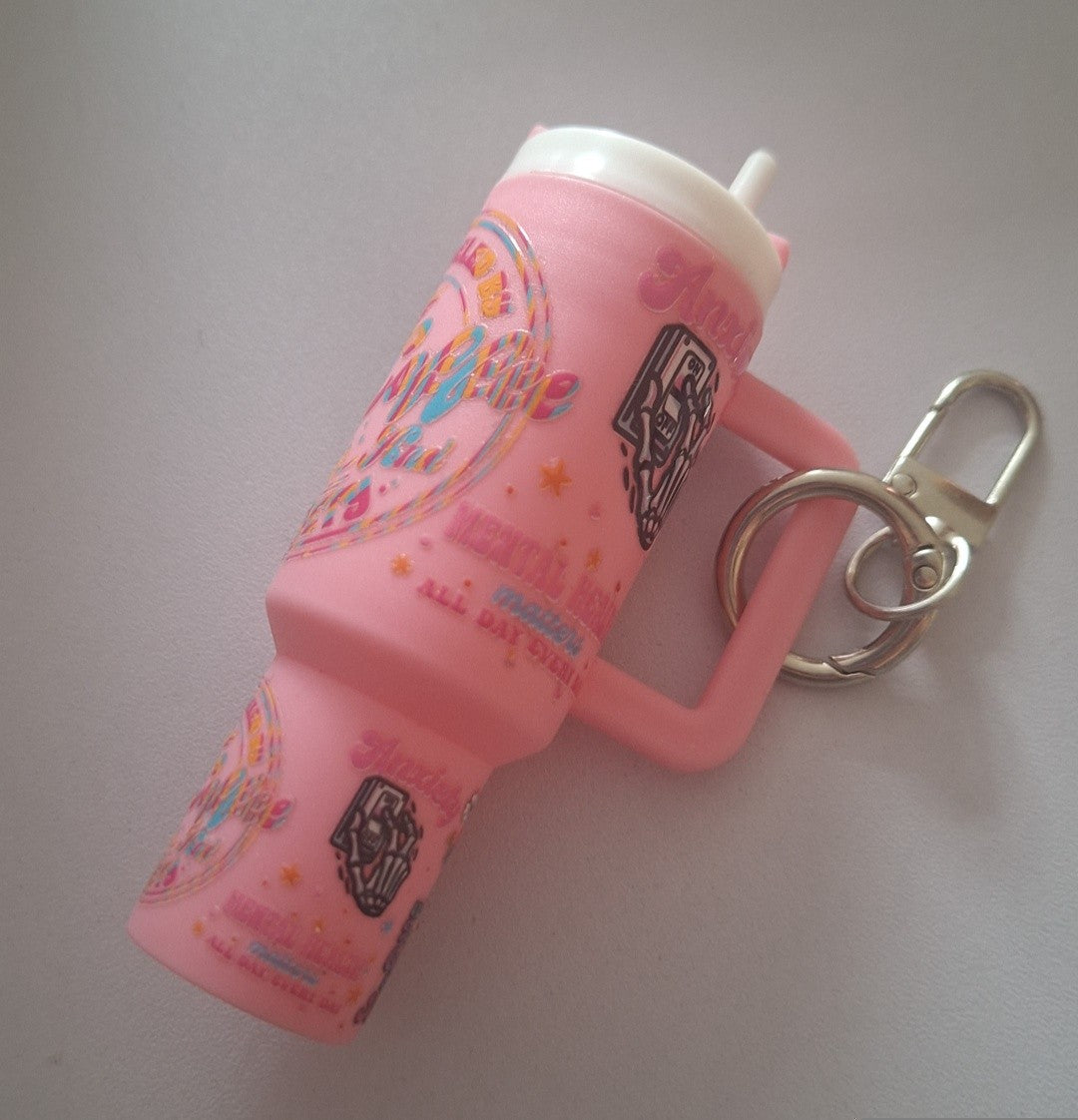 Iced coffee Premade tumbler keychains