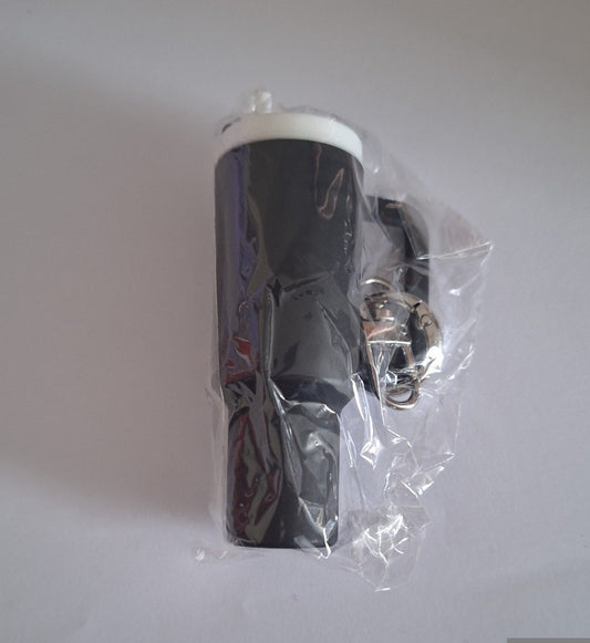 Black mini stanley cup keychain