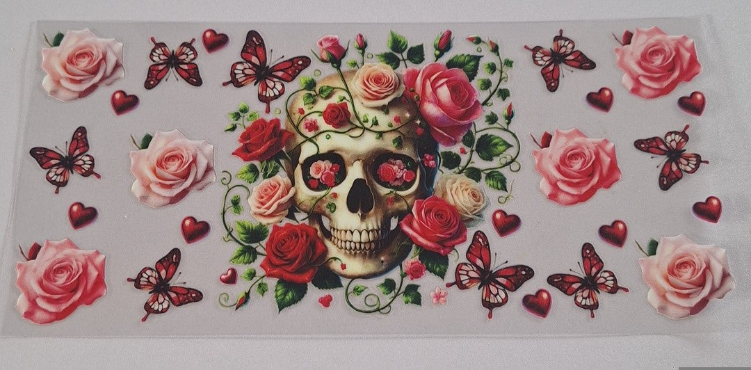 Skulks & flowers 16oz Libbey Cup Wrap
