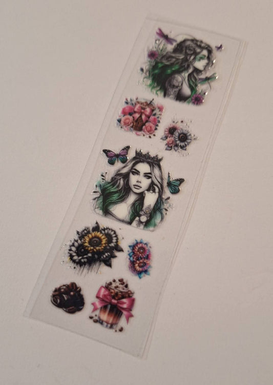 Queen lady with butterflies Pen/Bookmark Wrap